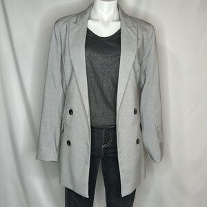 Rachel & Zoe double breasted
 checkered blazer